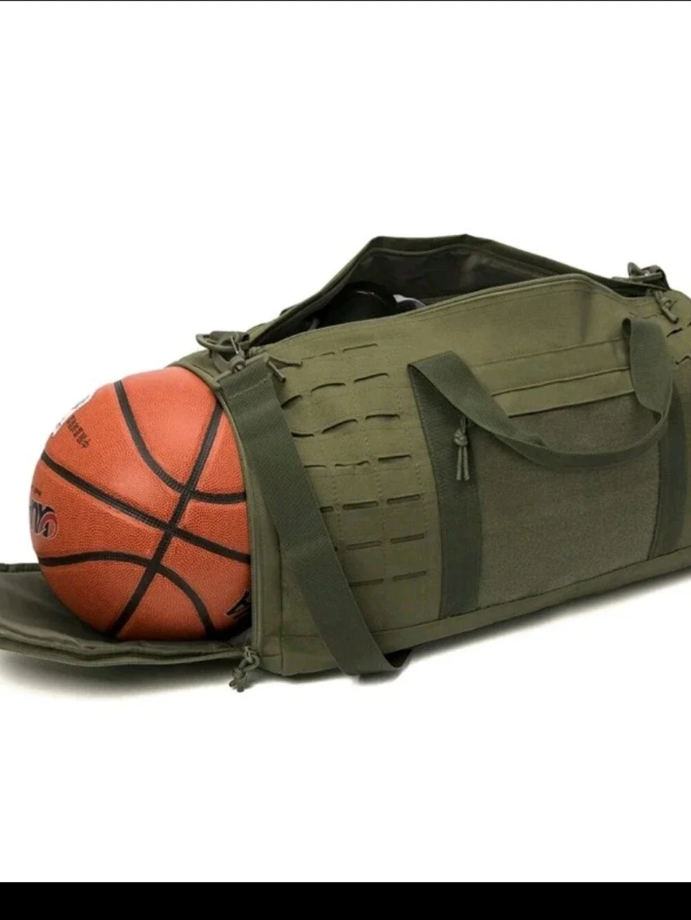 Army Green Tactical Duffel Bag - Travel & Gym Bag